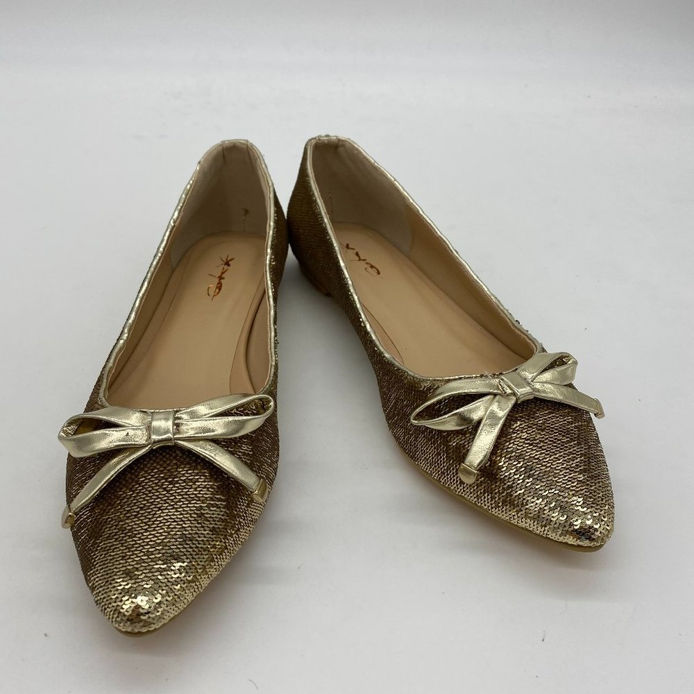 XYD Fashion Closed Pointy Toe Slip on Ballet Flats